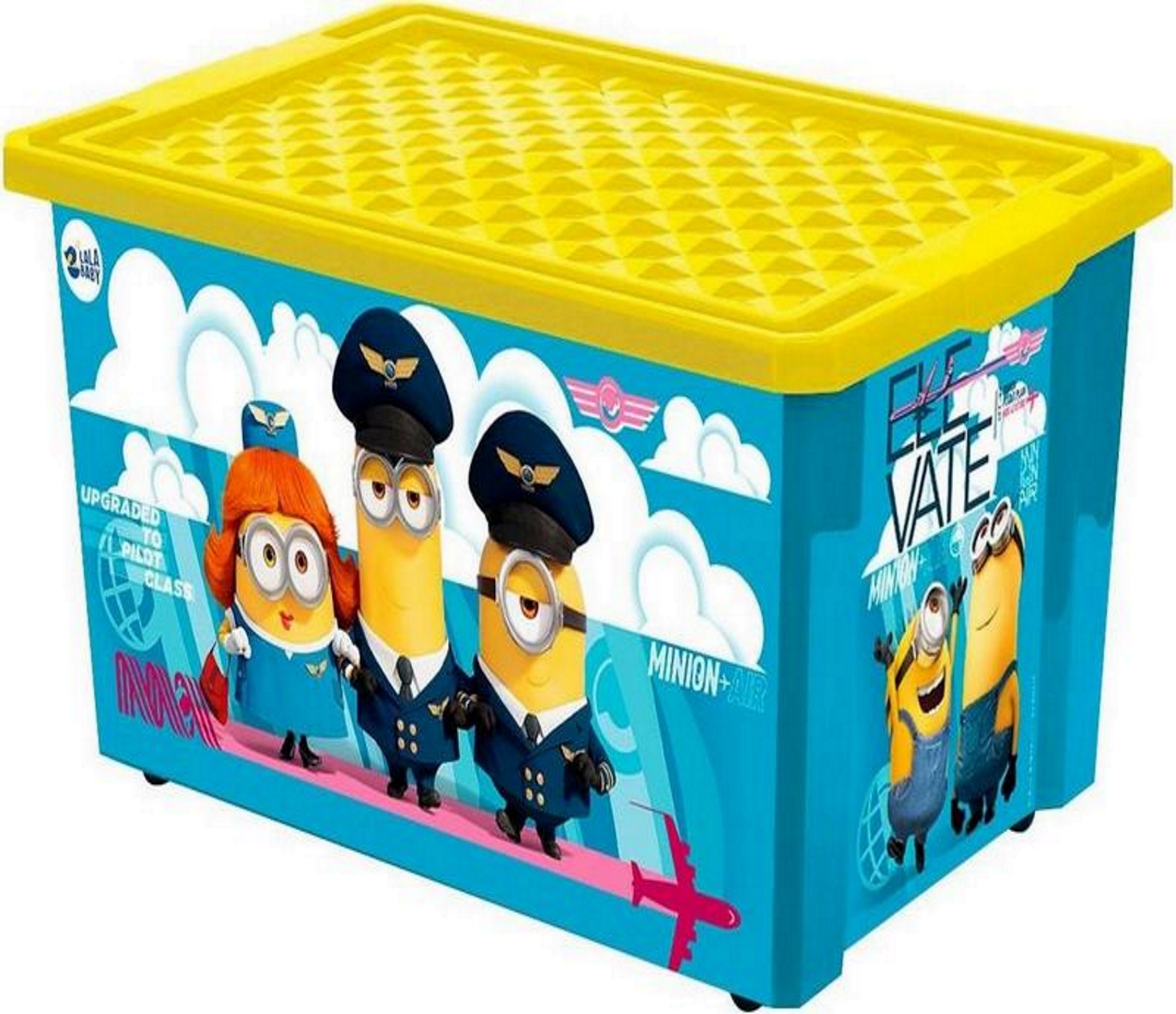 Ящик для игрушек PLASTIC REPABLIC baby с крышкой пластиковый 17 л 40.5х30.5х21 см - фото 2