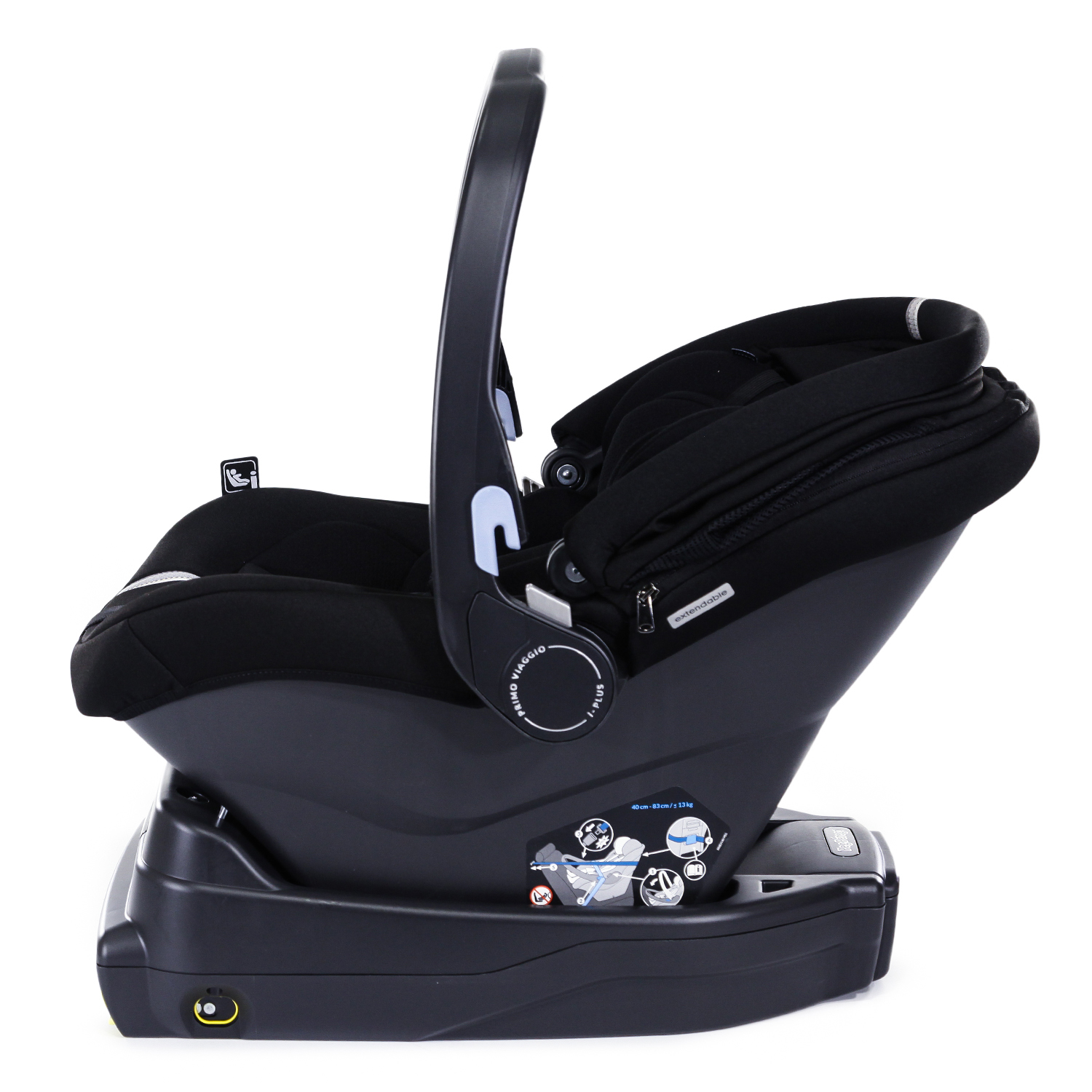 Автокресло Peg-Perego 0+ Primo Viaggio i-Size Classic Black - фото 6