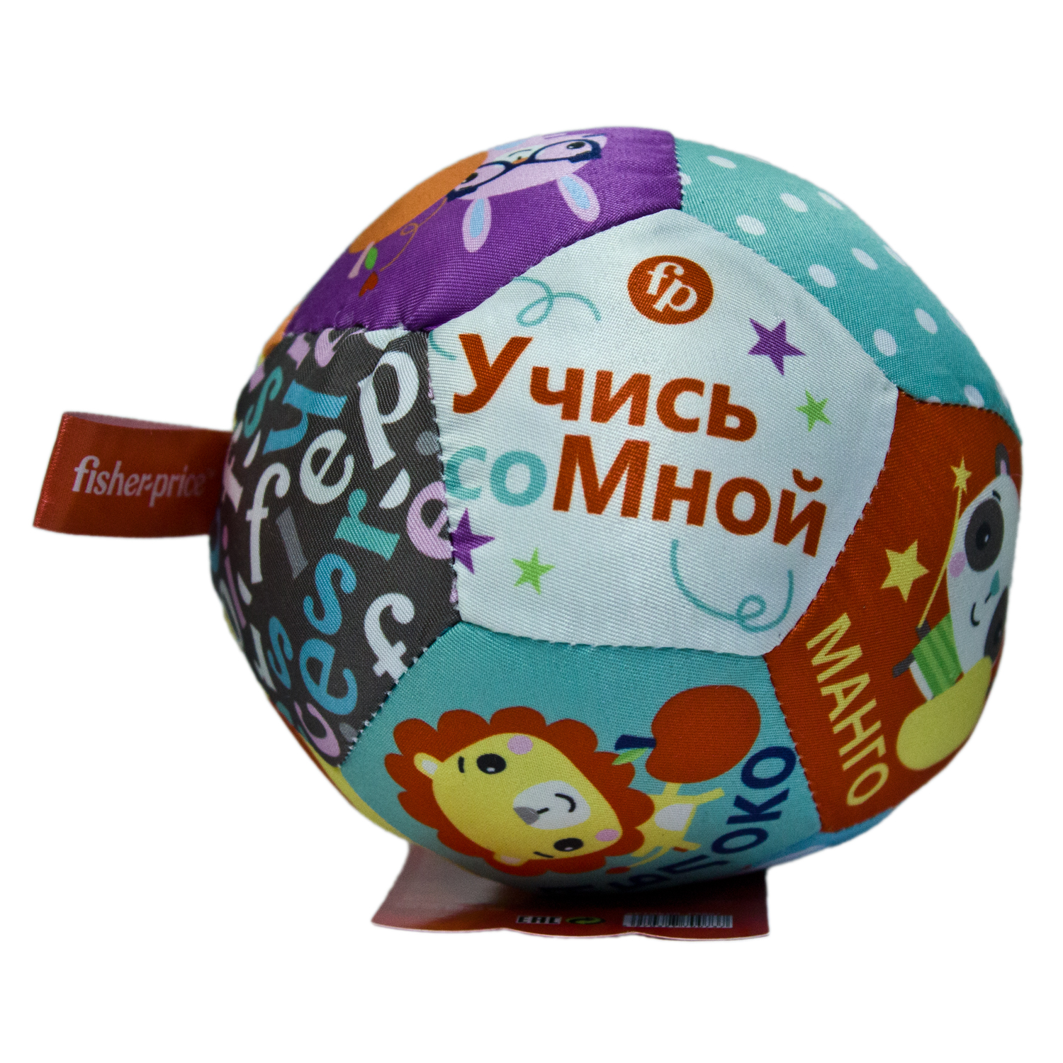 Мячик-погремушка FISHER PRICE Фрукты 12 секций - фото 1