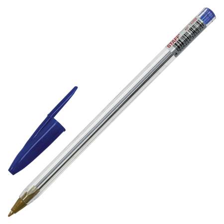 Ручка шариковая Staff Basic Budget BP-04 0.5мм Синяя 143868 