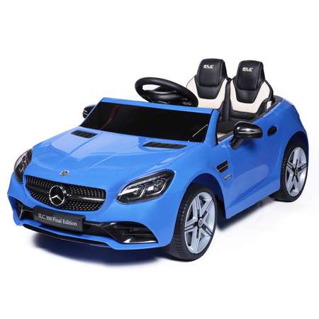 Электромобиль BabyCare Mercedes резиновые колеса синий