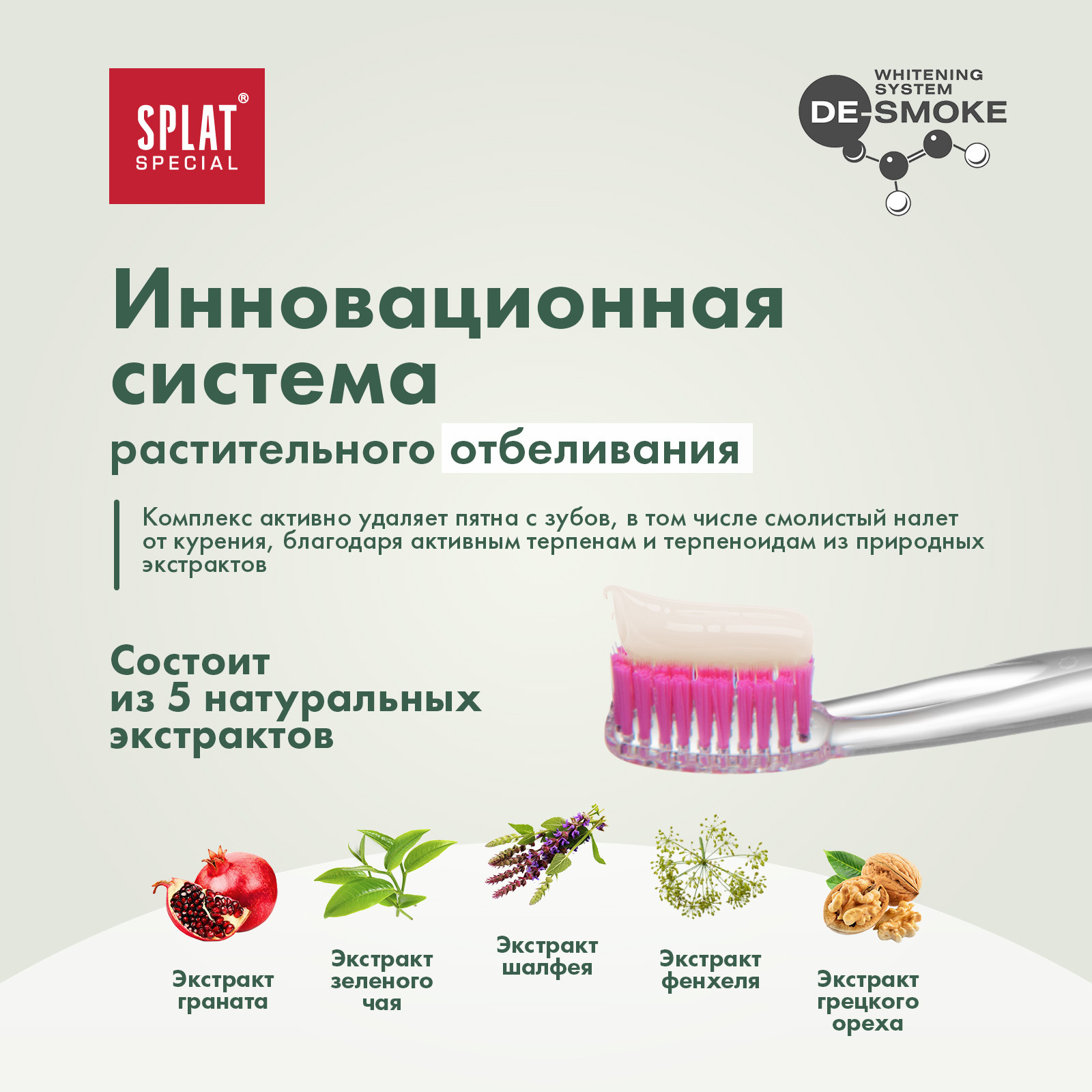 Зубная паста Splat Special Жасминовое Отбеливание Jasmine Whitening 75 мл - фото 5