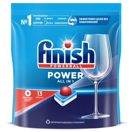 Таблетки для посудомоечной машины Finish Power 13 таблеток