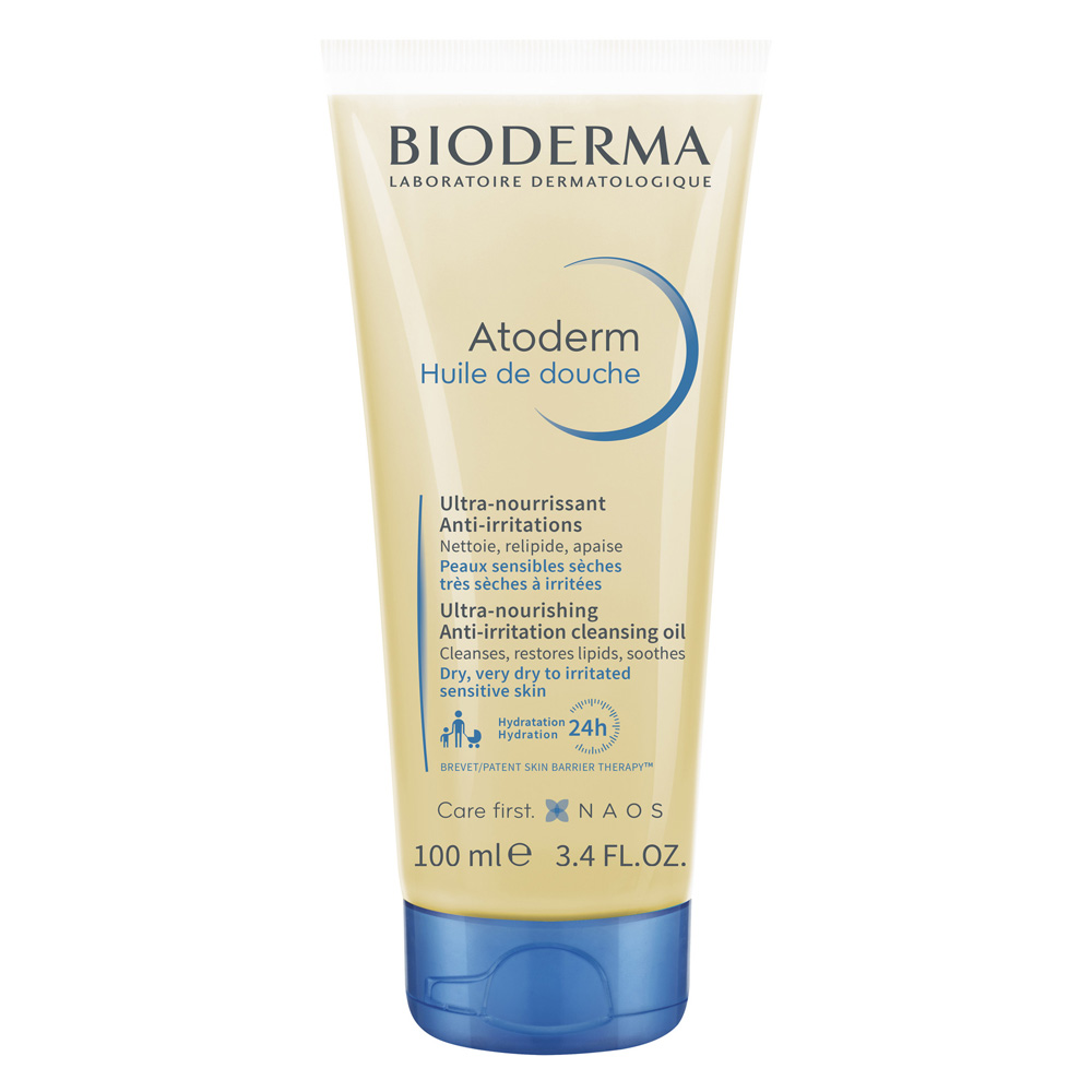 Масло Bioderma Atoderm ультрапитательное восстанавливающее для душа лица и тела 100 мл - фото 1