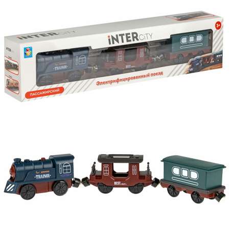 Игровой набор InterCity Retro электропоезд пассажирский со световыми и звуковыми эффектами