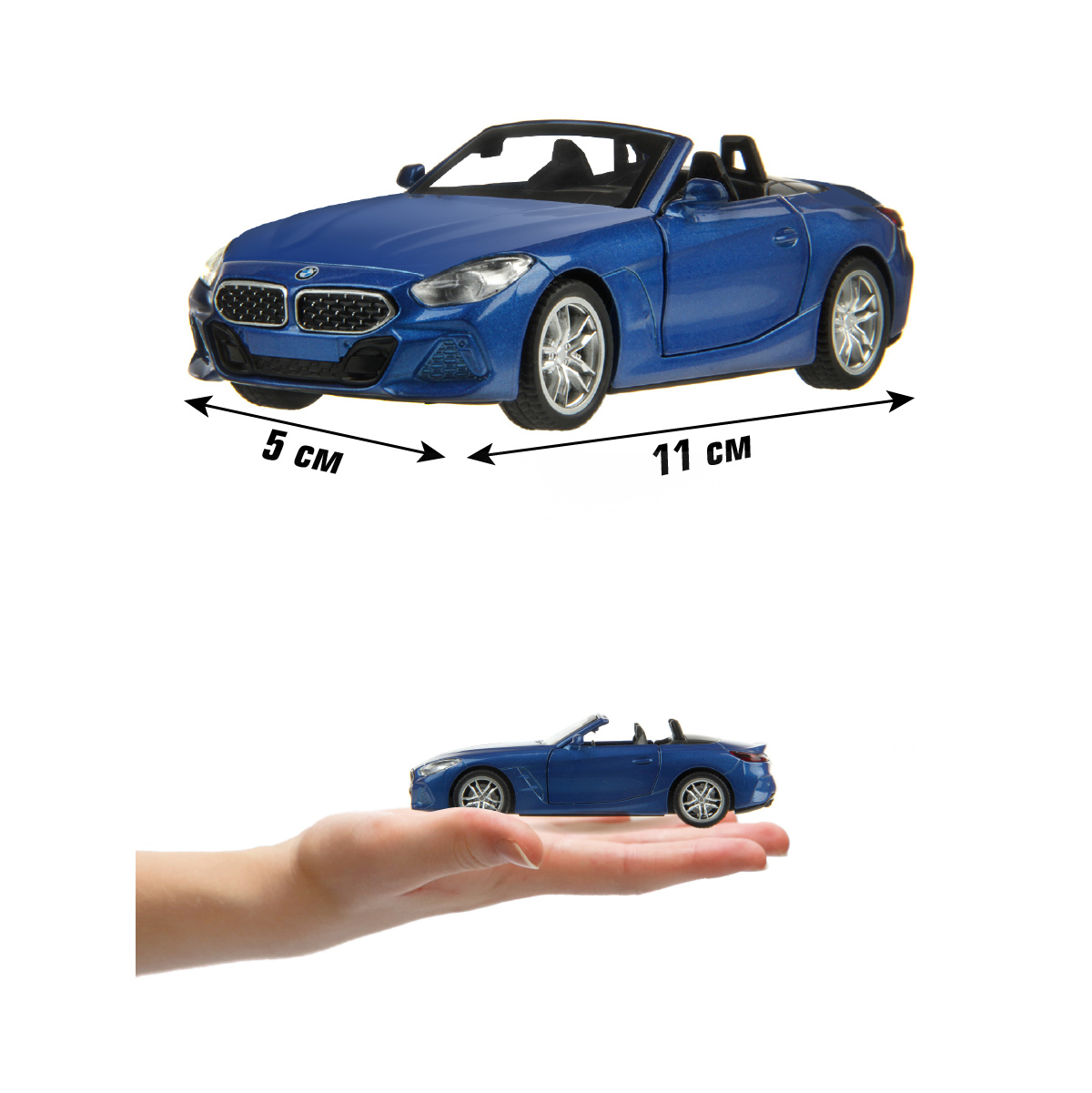 Автомобиль HOFFMANN BMW Z4 M40i 1:38 инерционный 111453 - фото 2