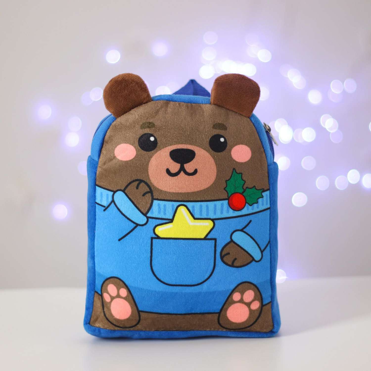 Рюкзак Milo Toys детский новогодний «Мишка со звёздочкой» 22х17 см - фото 9