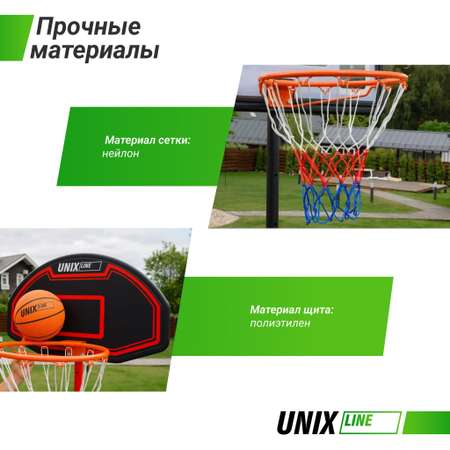 Баскетбольная стойка мобильная UNIX line B-Stand Oval с регулировкой высоты 160-210 см щит 75 х 45 см диаметр кольца 38 см