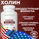 Холин VITAMIN GARDEN Холин для снижения холестрина