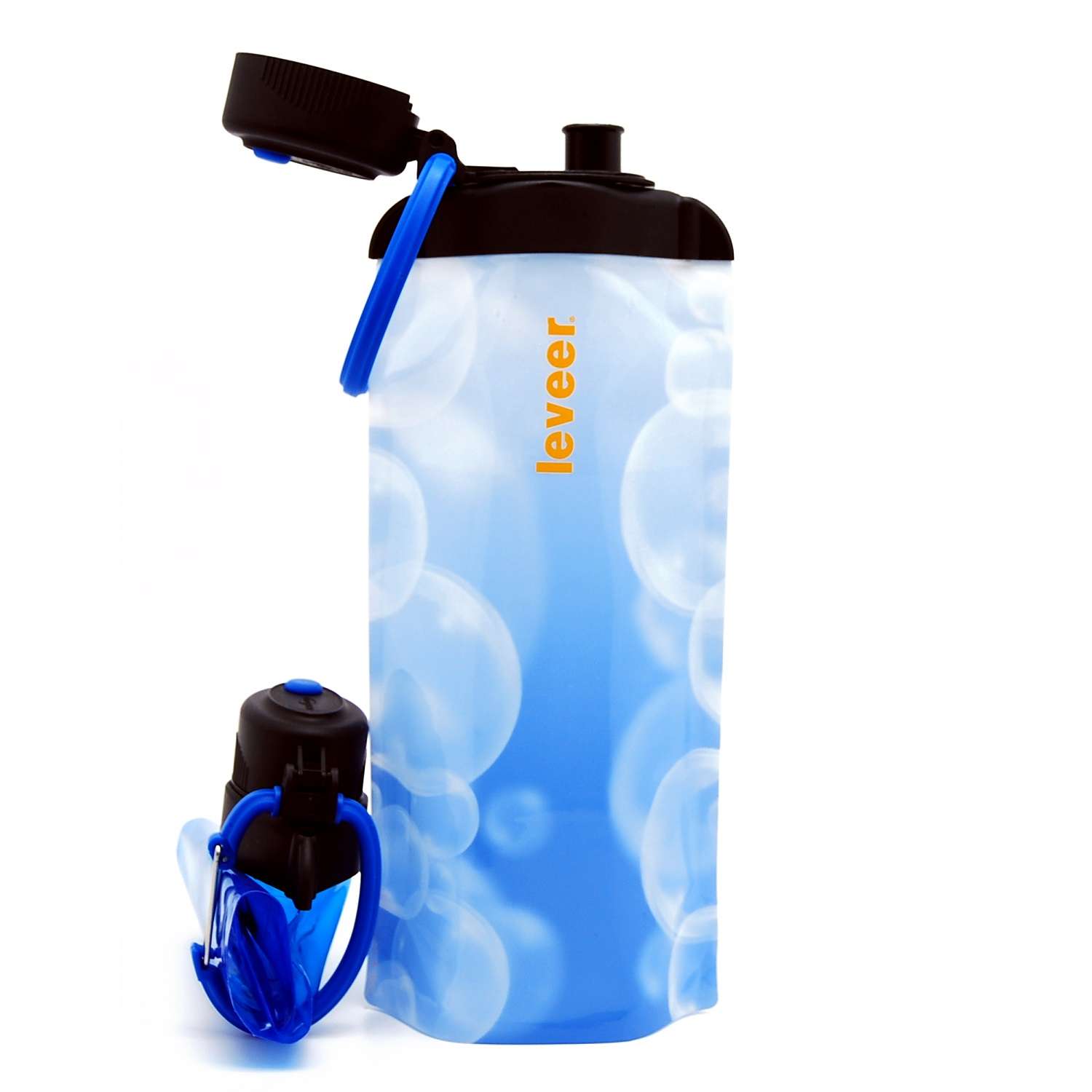 Бутылка для воды складная VITDAM синяя 700мл B070SBW - фото 3