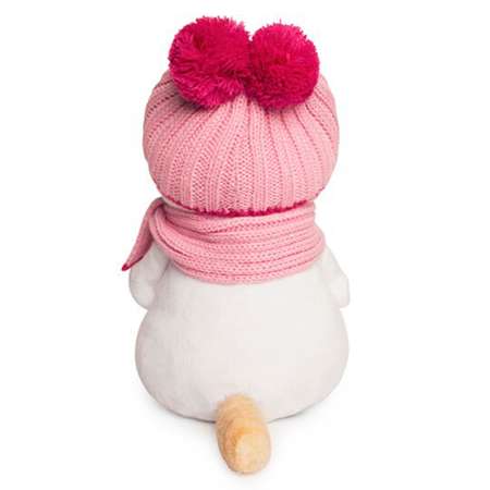Мягкая игрушка BUDI BASA Кошечка Ли-Ли в розовой шапке с шарфом 24 см BB06327