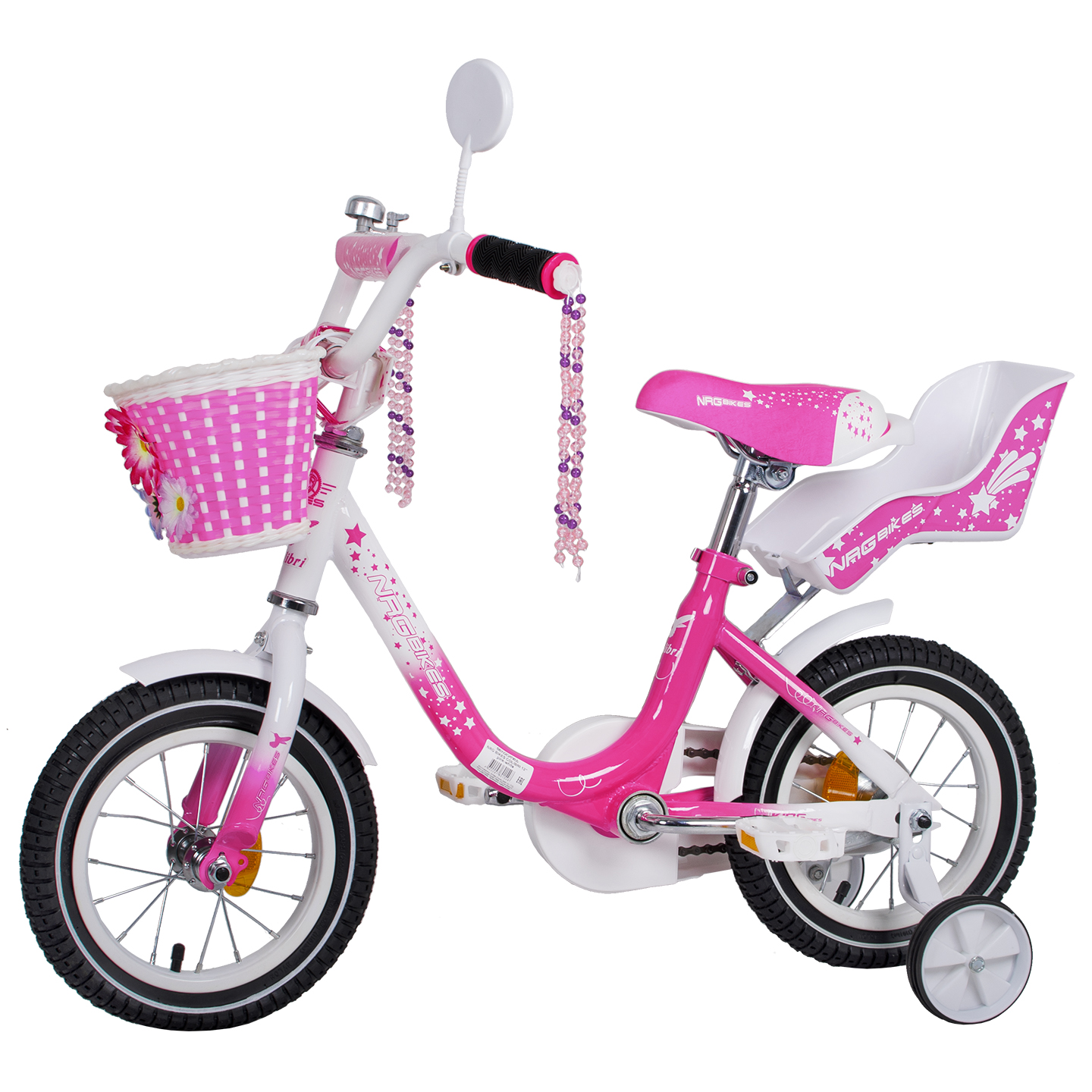 Велосипед NRG BIKES Colibri 12 pink-white - фото 14