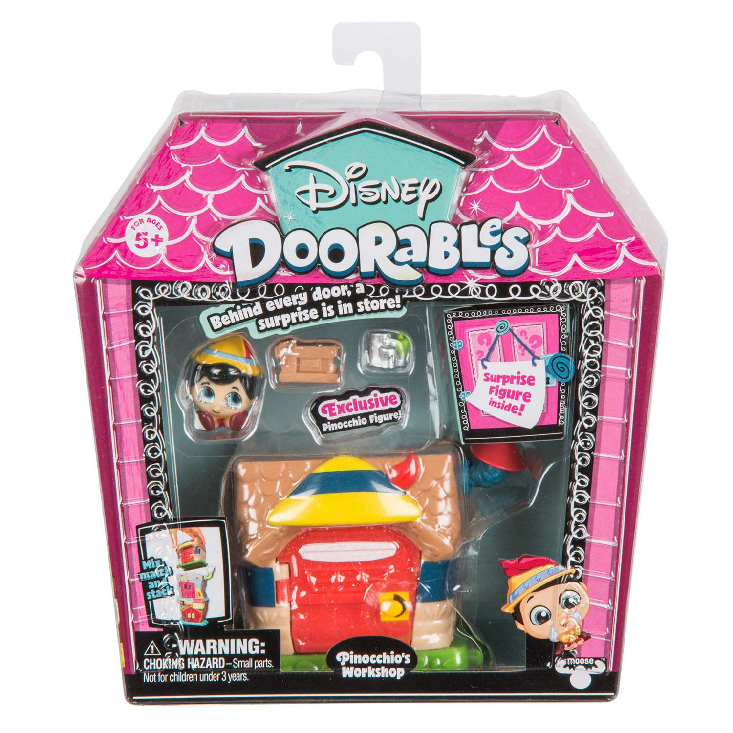Мини-набор игровой Disney Doorables Пиноккио с 2 фигурками (Сюрприз) 69413 - фото 1