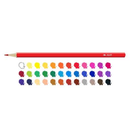 Цветные карандаши Лео «Ярко» LBSCP-36 заточенный 36 цв.