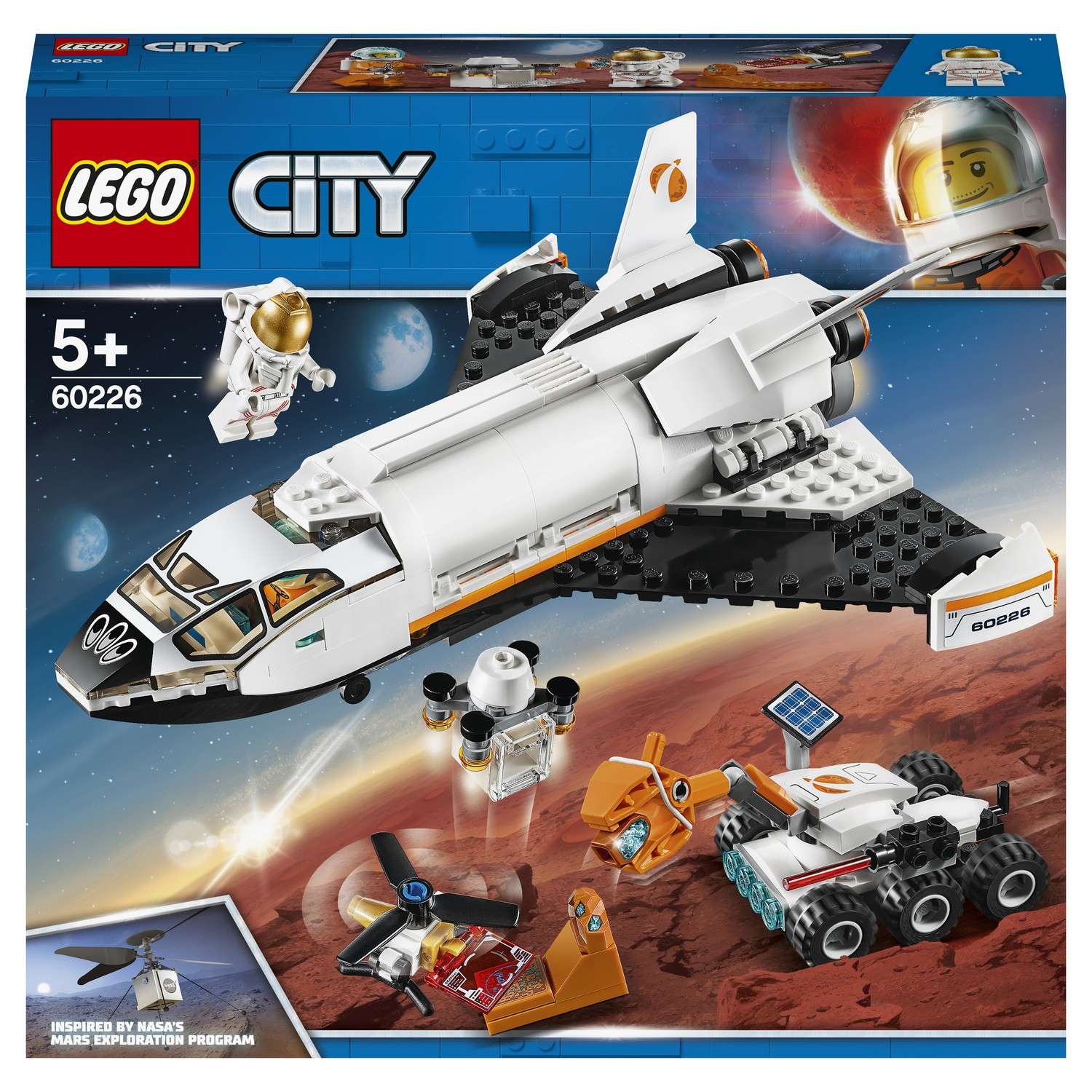 Конструктор LEGO City Space Port Шаттл для исследований Марса 60226 - фото 2