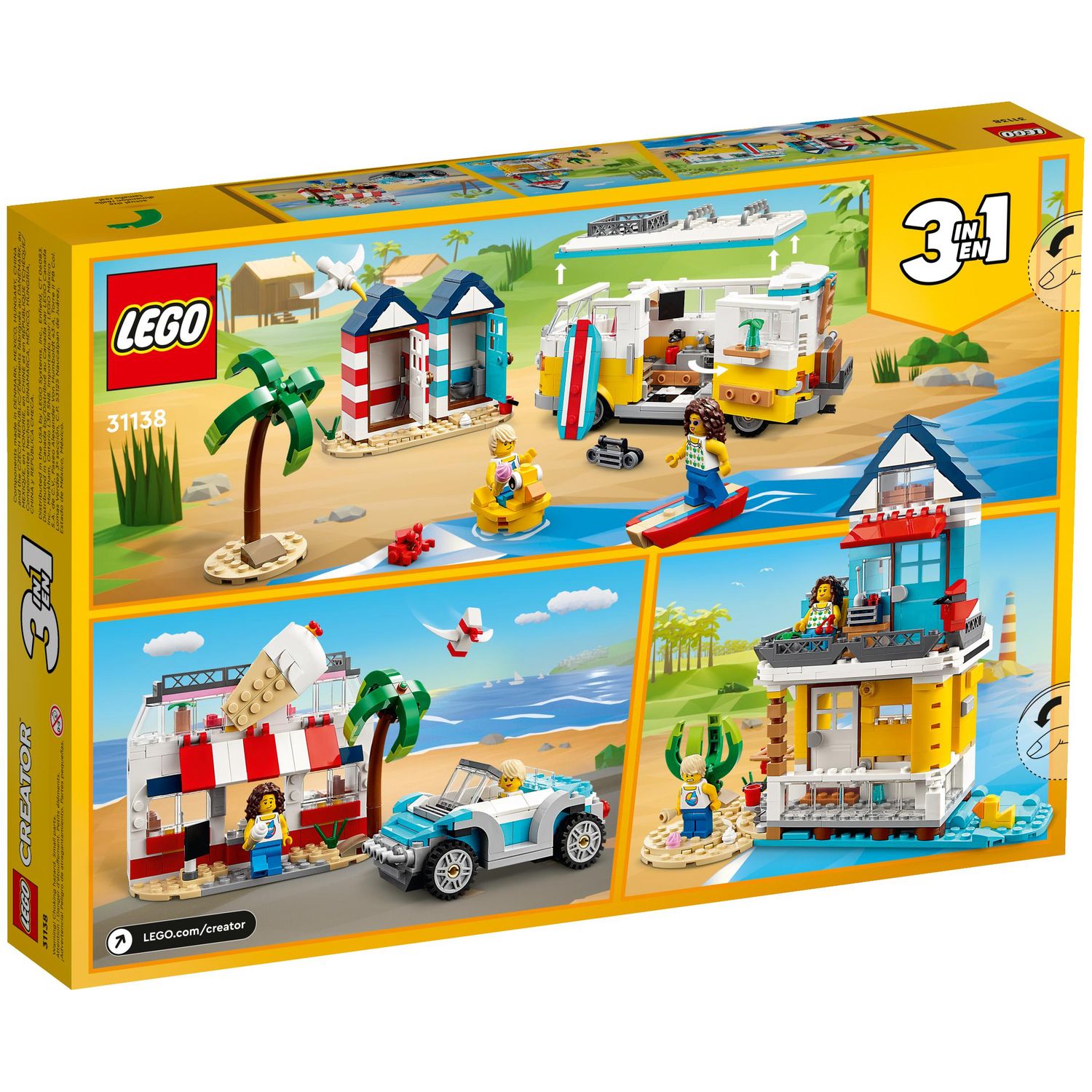 Конструктор LEGO Creator Beach Camper Van 31138 - фото 8