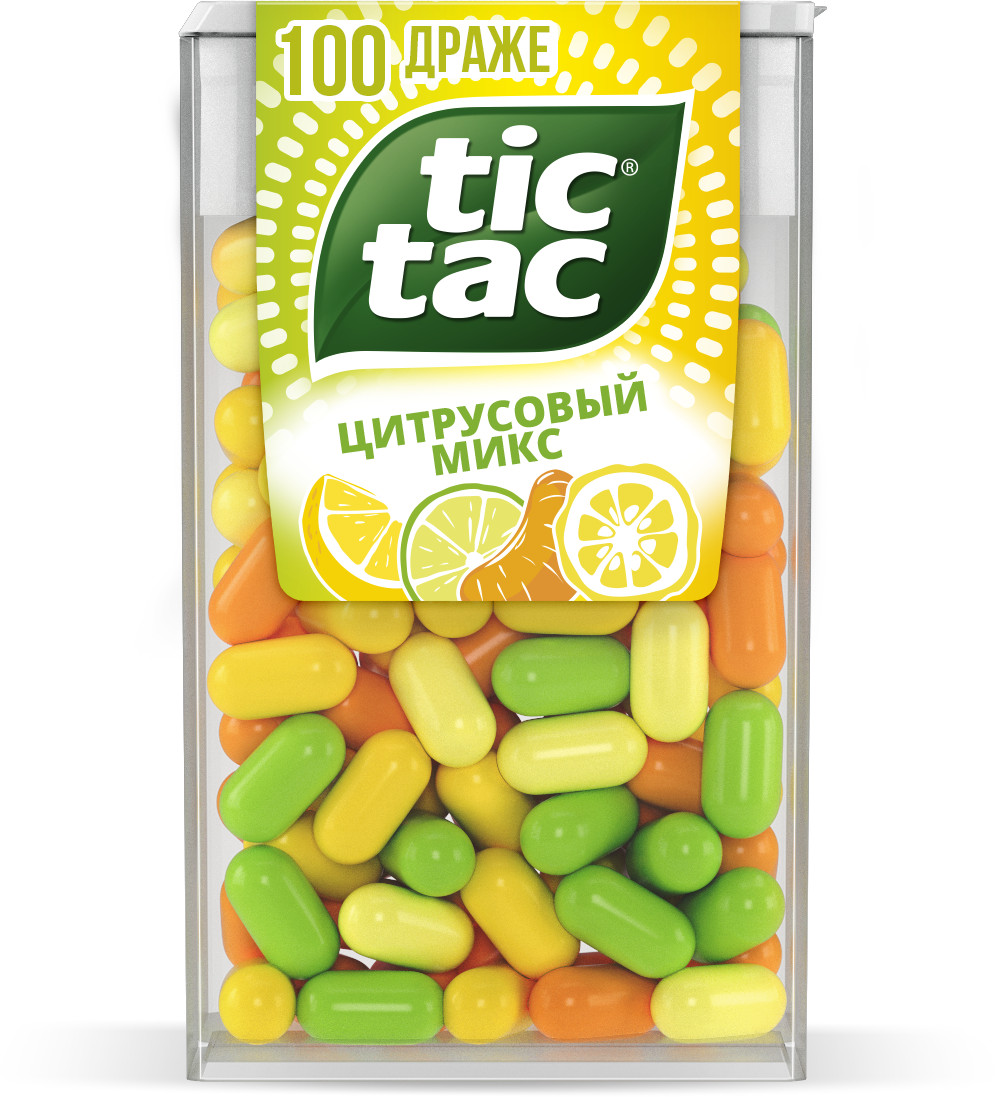 Драже Tic Tac цитрусовый микс 49г - фото 1