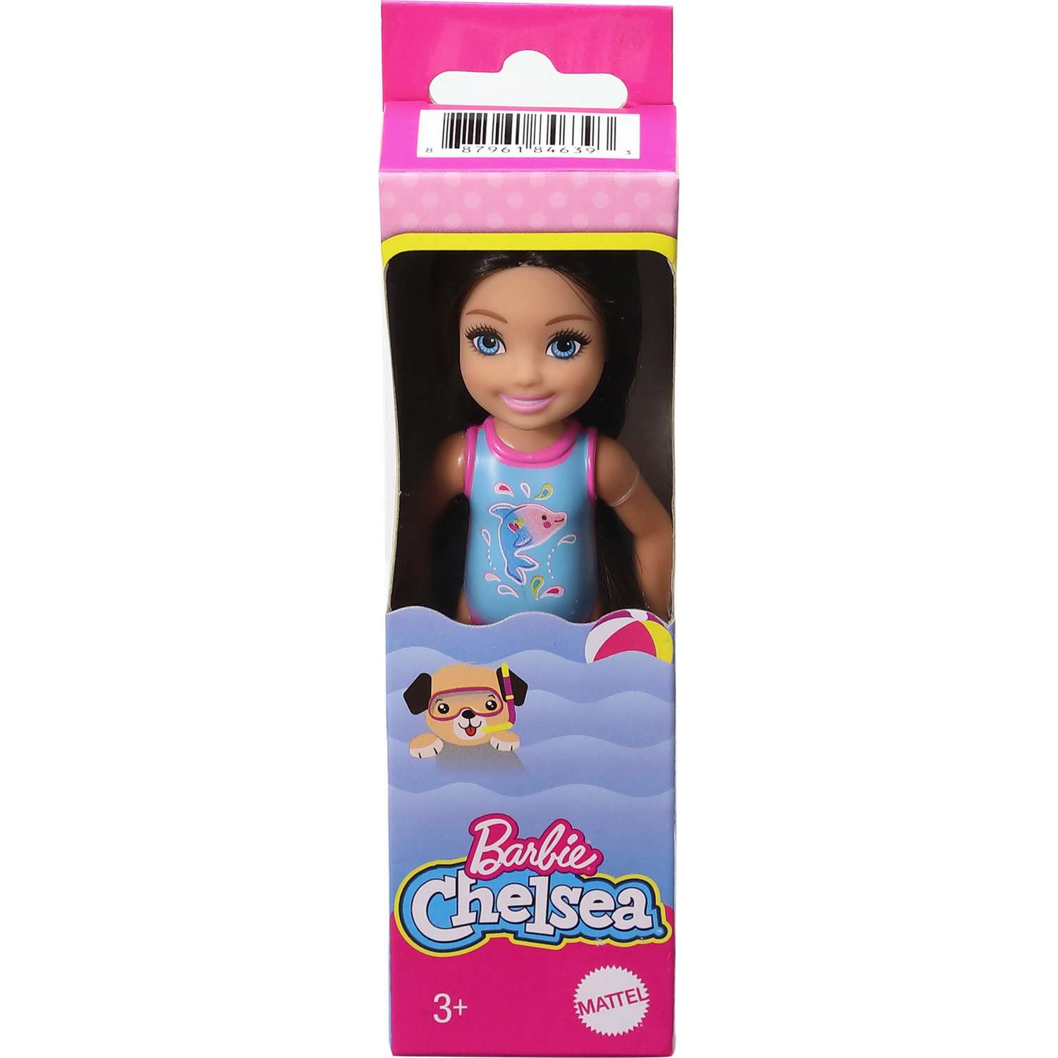 Кукла Barbie Челси в купальнике Брюнетка GLN71 GLN73 - фото 2