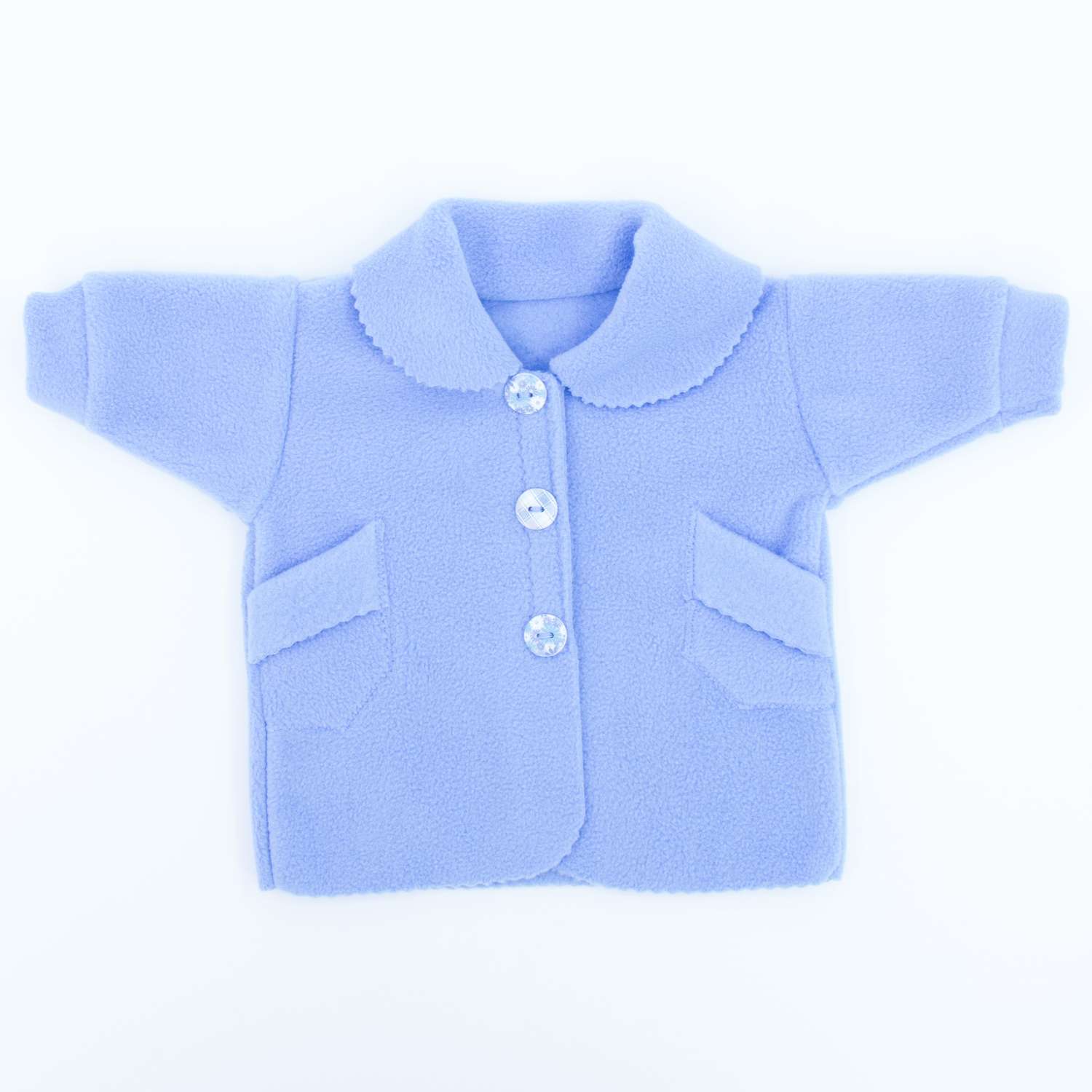 Комплект одежды Модница Пальто с беретом для пупса 43-48 см 6119 голубой 6119голубой - фото 9