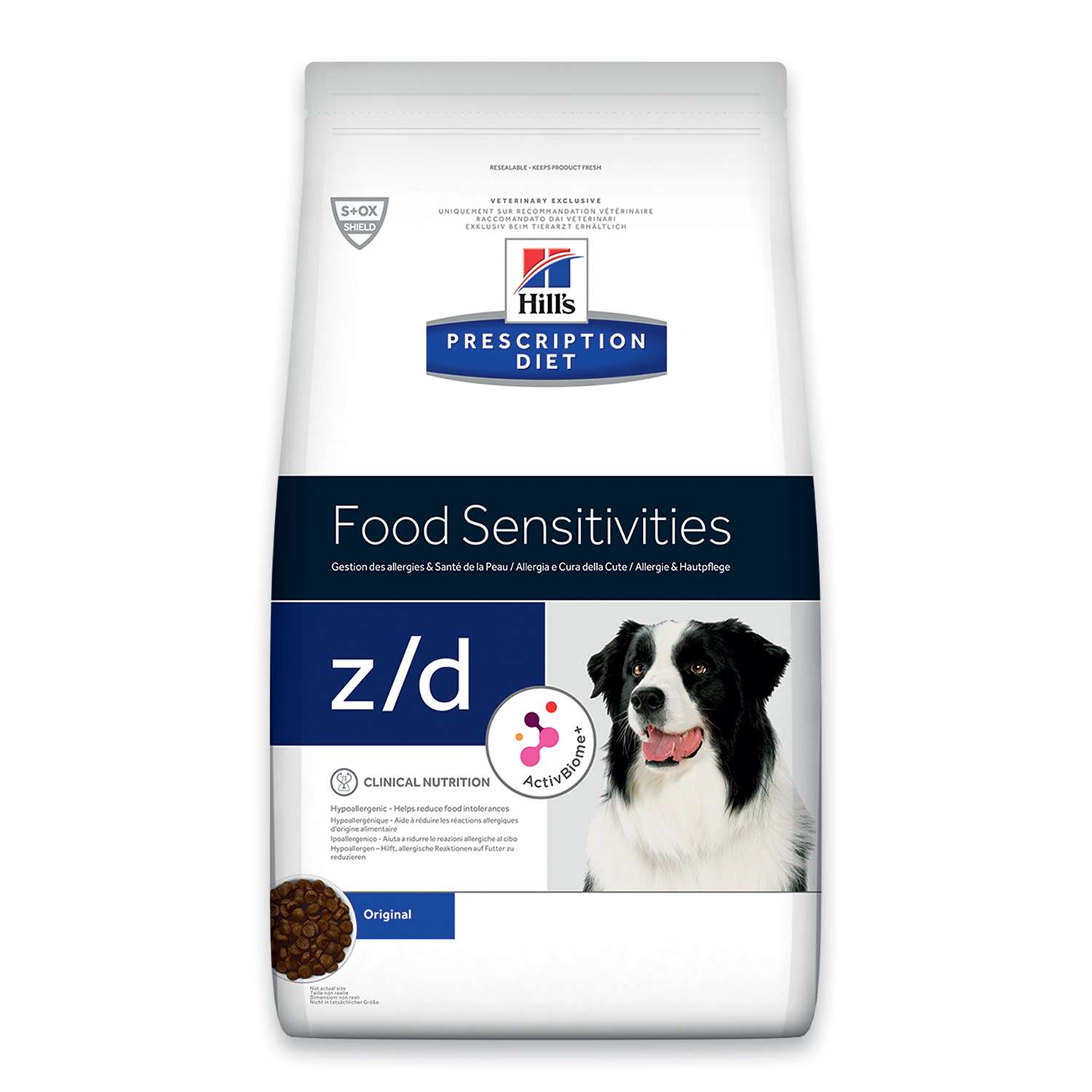 Корм для собак HILLS 8кг Prescription Diet z/d Food Sensitivities диетический при аллергии и заболеваниях кожи - фото 1