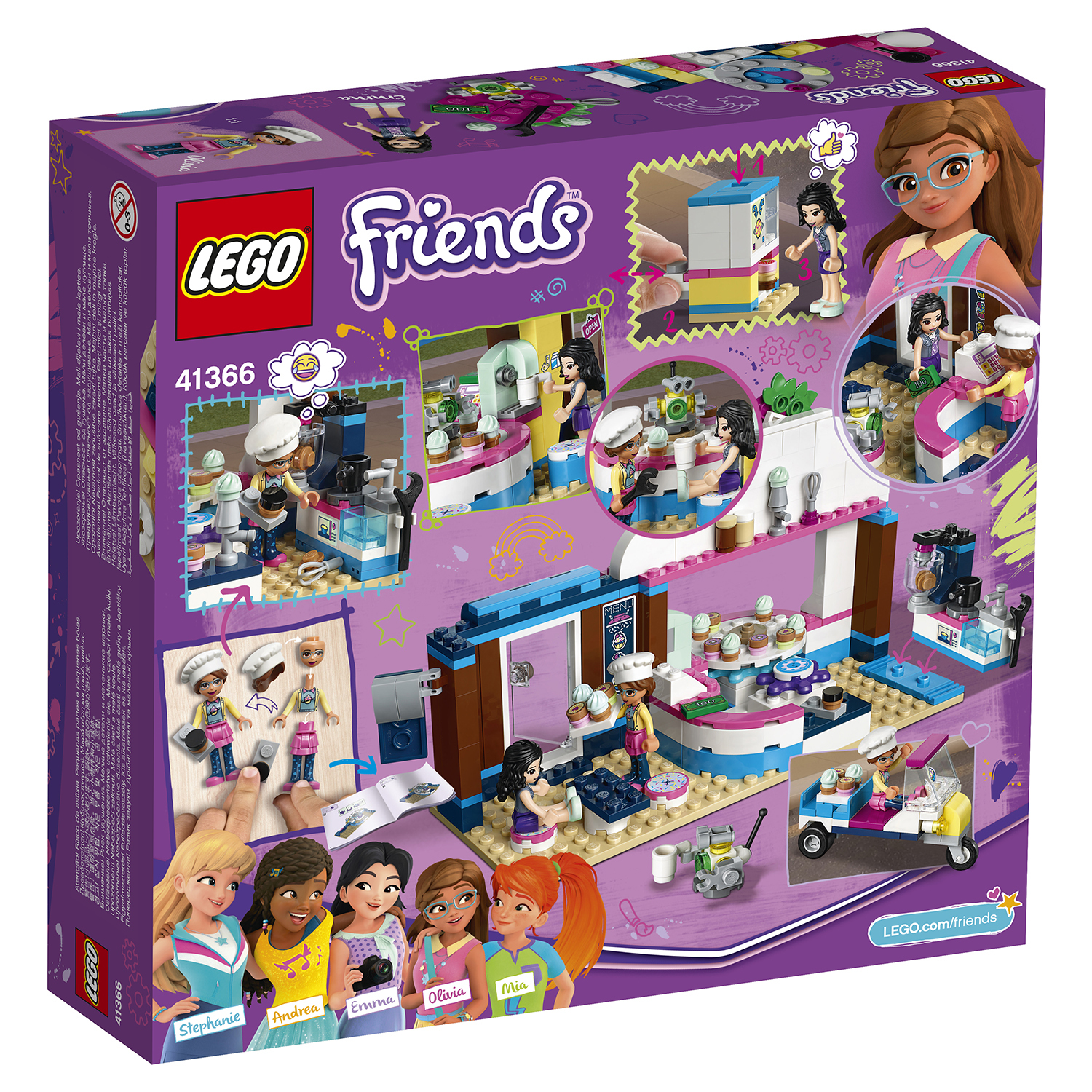 Конструктор LEGO Friends Кондитерская Оливии 41366 купить по цене 999 ₽ в  интернет-магазине Детский мир