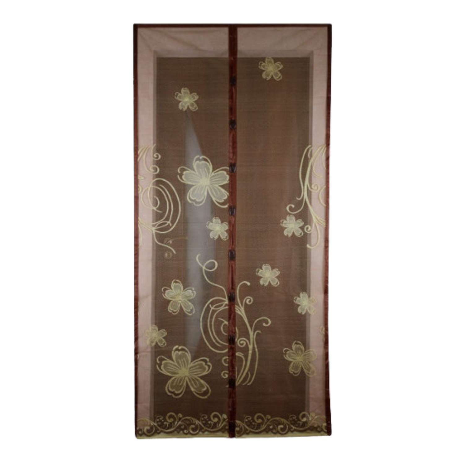 Шторка антимоскитная DECOTEX на магнитах для двери 100х210 см цветы - фото 2