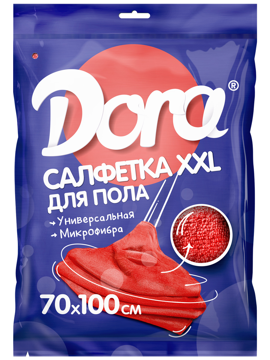 Салфетка из микрофибры DORA для мытья пола 70х100 см - фото 1