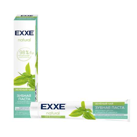 Зубная паста EXXE Natural Зелёный чай 75 мл
