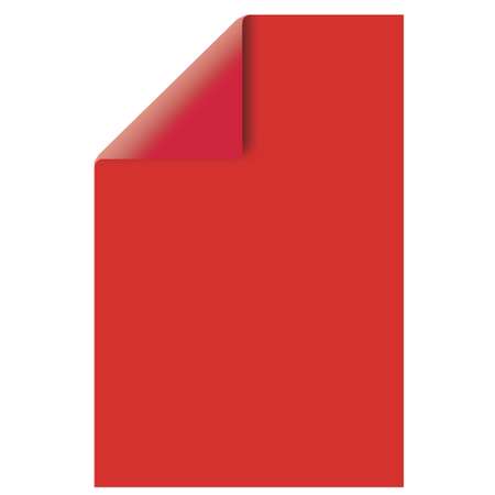Картон цветной Brauberg А4 тонированный в массе 50л красный в пленке
