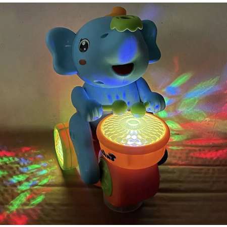 Музыкальная игрушка Panawealth International Веселый Слоненок с барабаном