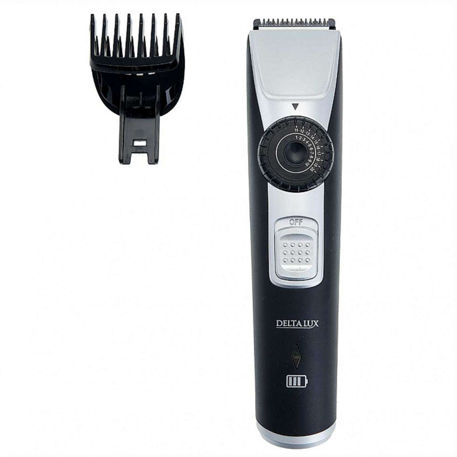 Машинка для стрижки волос Delta Lux DE-4208A для волос и бороды регулировка 2 в 1 черный - фото 2