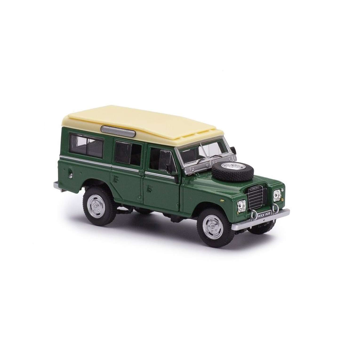Мини-модель 1:43 CARARAMA Land Rover Series 109 металлическая зеленая 7866 - фото 1