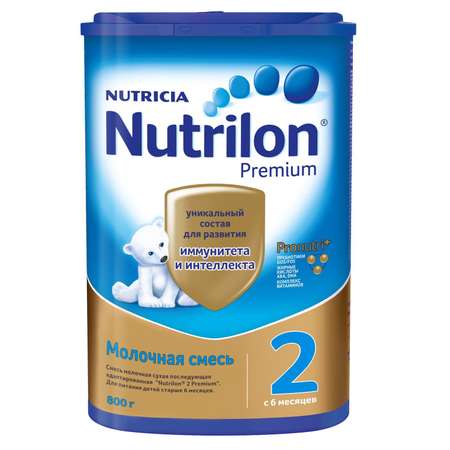 Смесь молочная Nutrilon Premium 2 800г с 6 месяцев