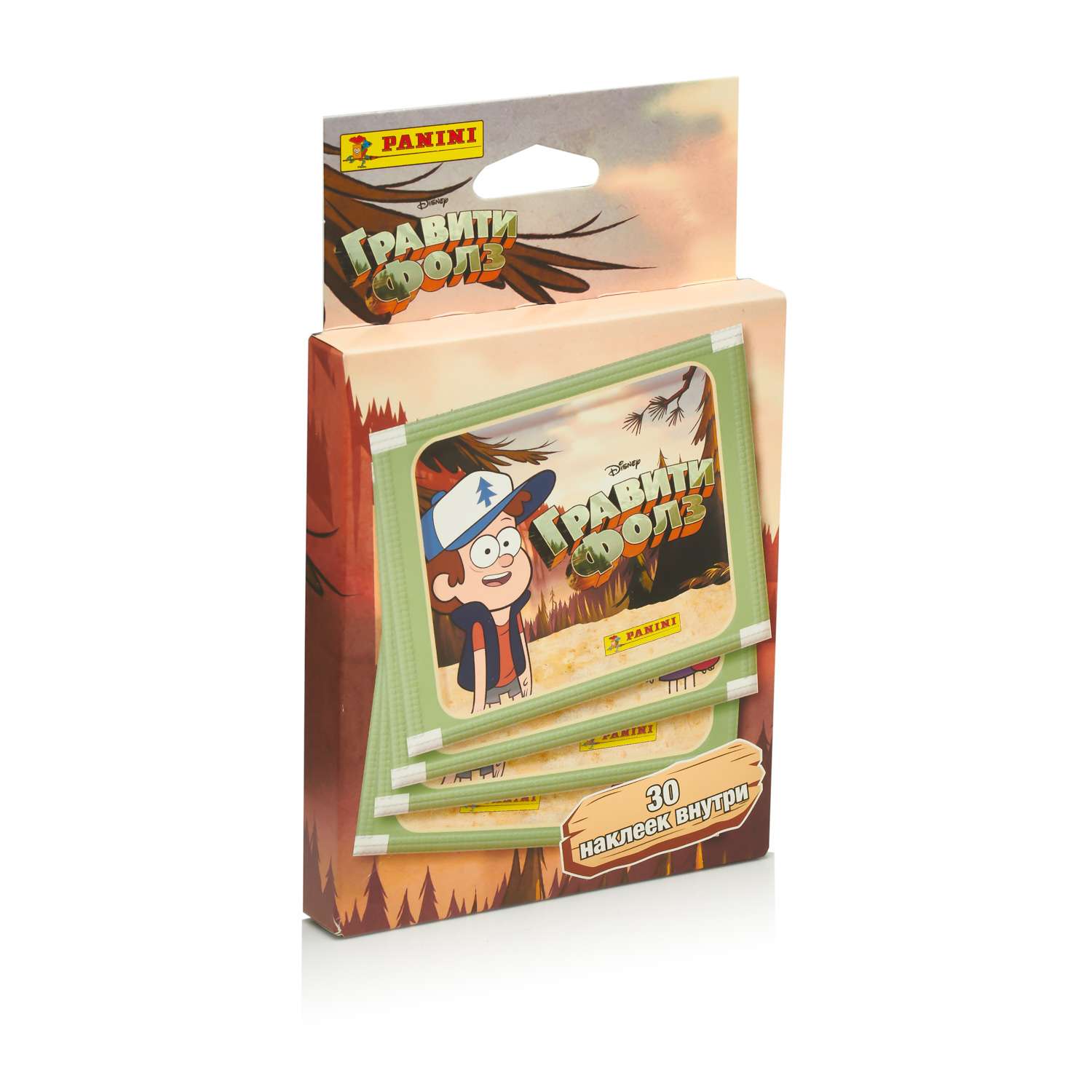 Наклейки коллекционные Panini Gravity Falls Гравити Фолз 6 пакетиков в эко-блистере - фото 1