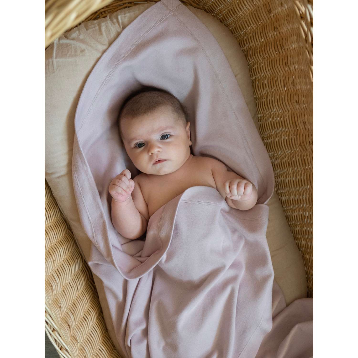 Плед-пеленка для новорожденных НаследникЪ Выжанова из органического хлопка 106х118 в кроватку в коляску - фото 3