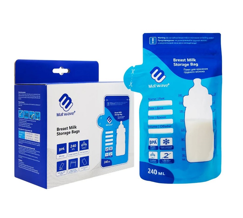 Пакеты Matwave для хранения грудного молока 25 шт - фото 1