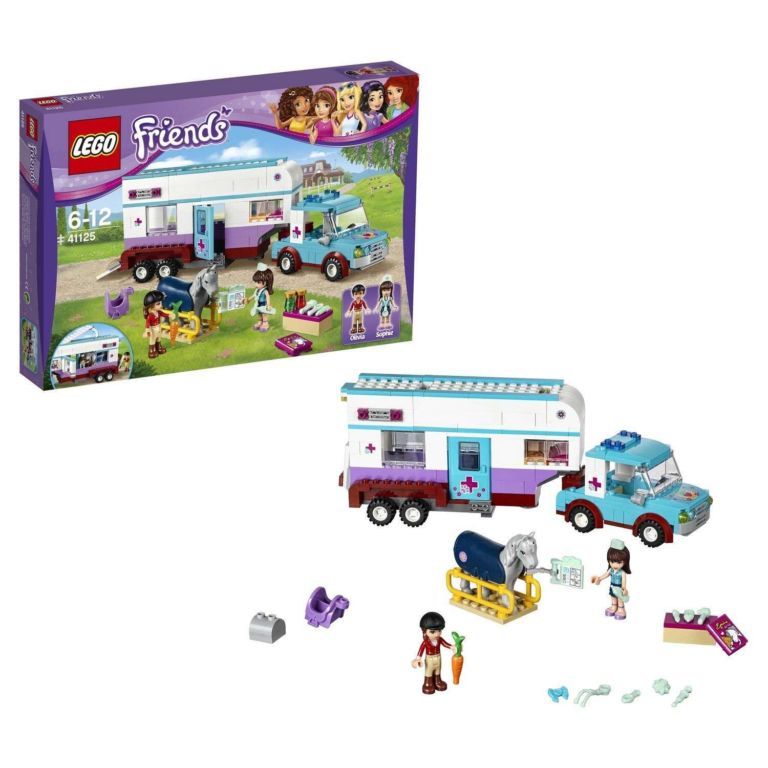 Конструктор LEGO Friends Ветеринарная машина для лошадок (41125) - фото 1