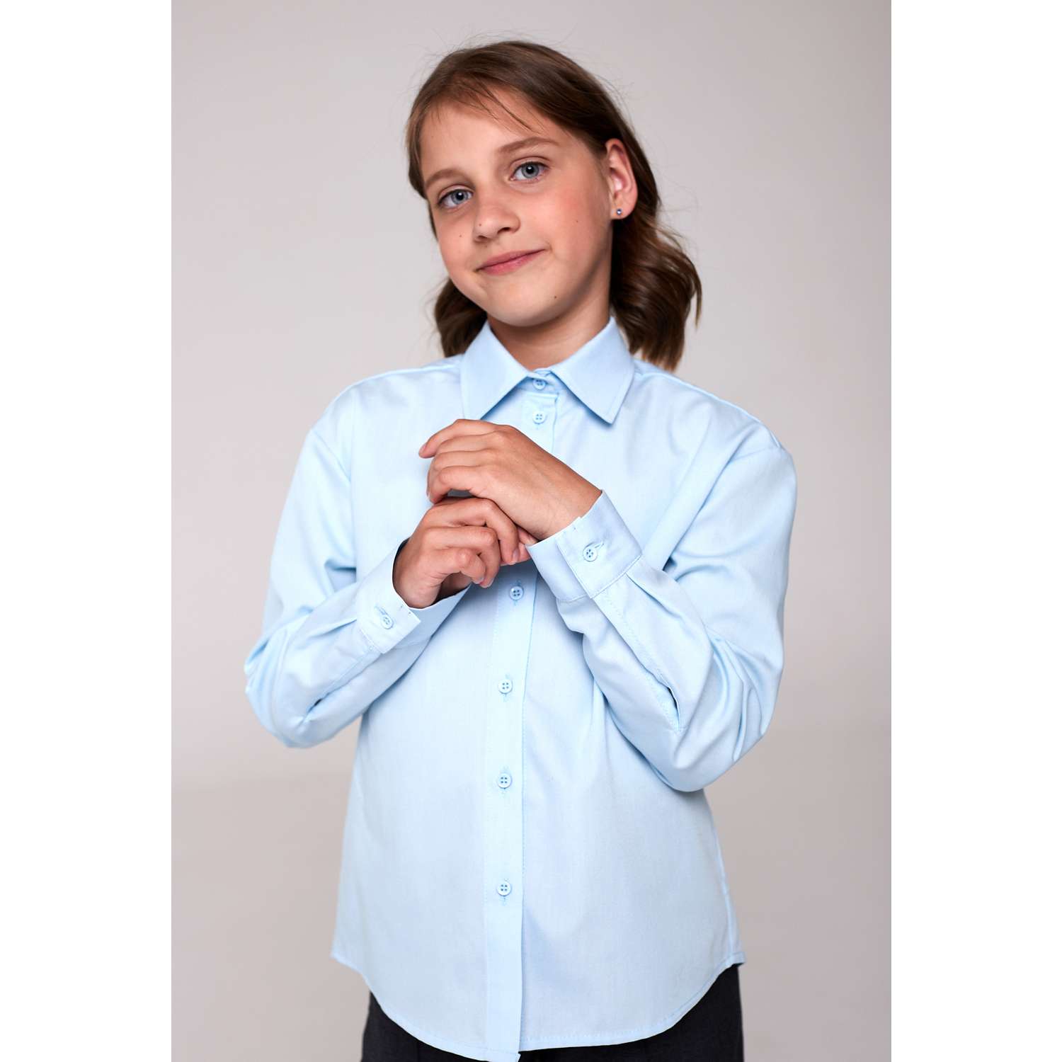 Рубашка IRINA EGOROVA RUB-Kids-Classic_голубой - фото 5