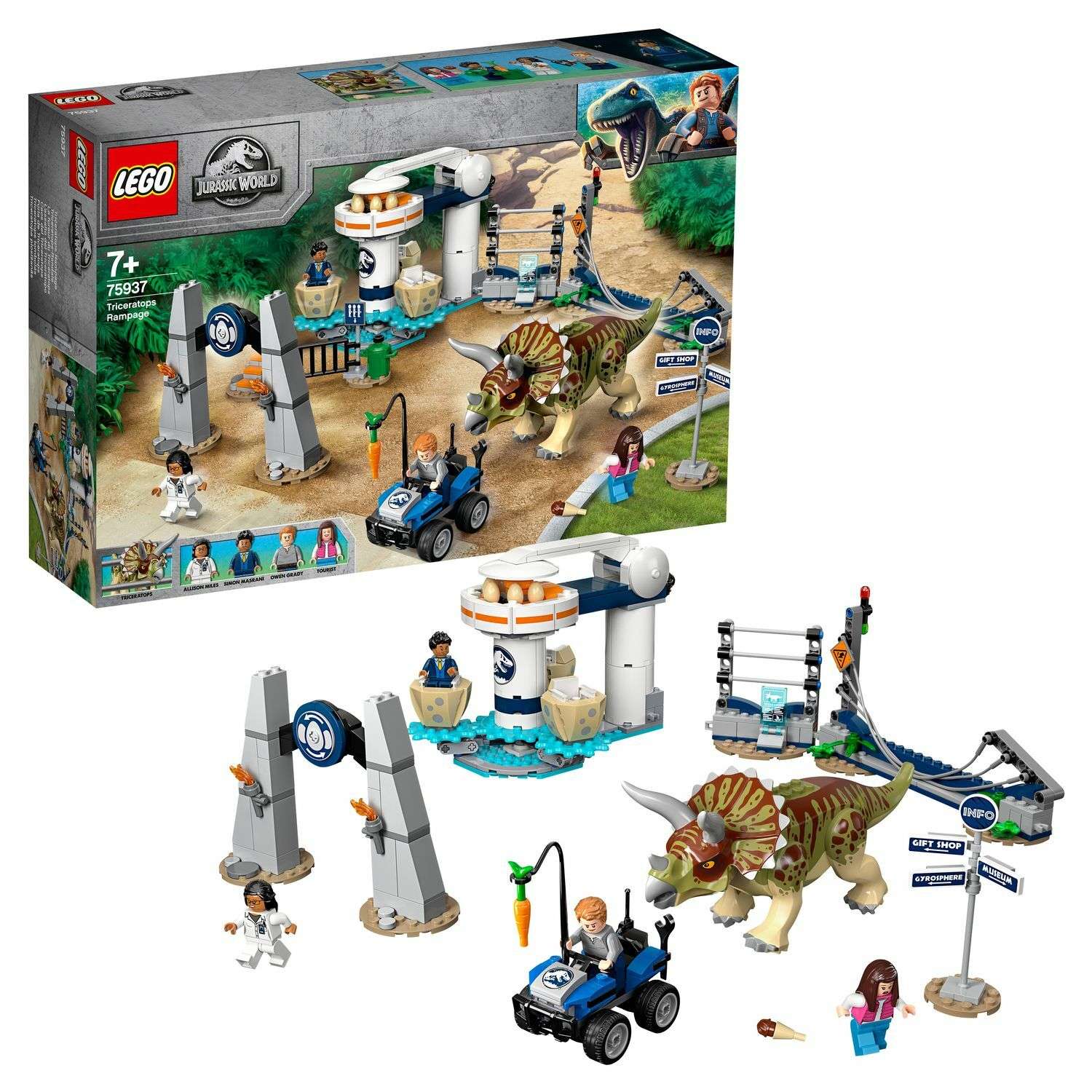 Конструктор LEGO Jurassic World Нападение трицератопса 75937 - фото 1