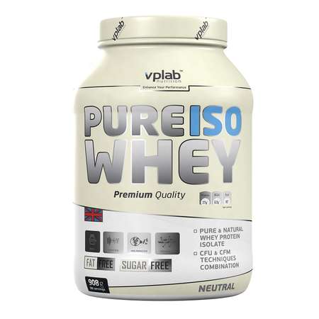 Протеин VPLAB Pure Iso Whey натуральный 908г