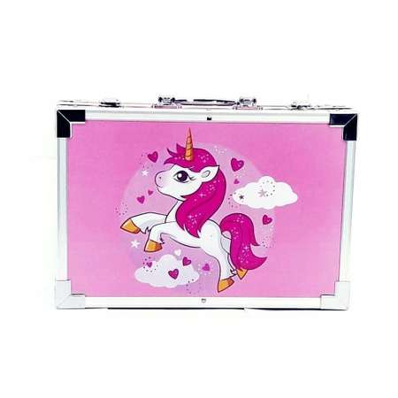 Набор для рисования BeautyBasket В Металлическом чемодане розовый