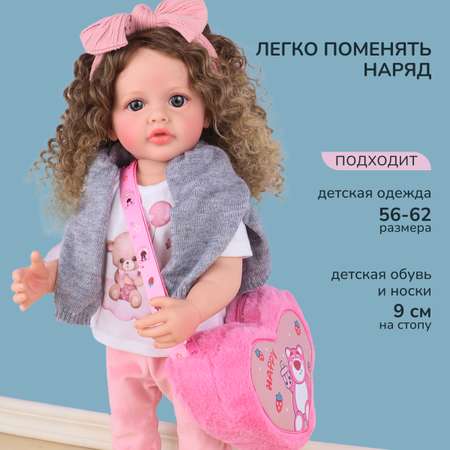 Кукла Реборн QA BABY Маргарита большая пупс набор игрушки для девочки 55 см