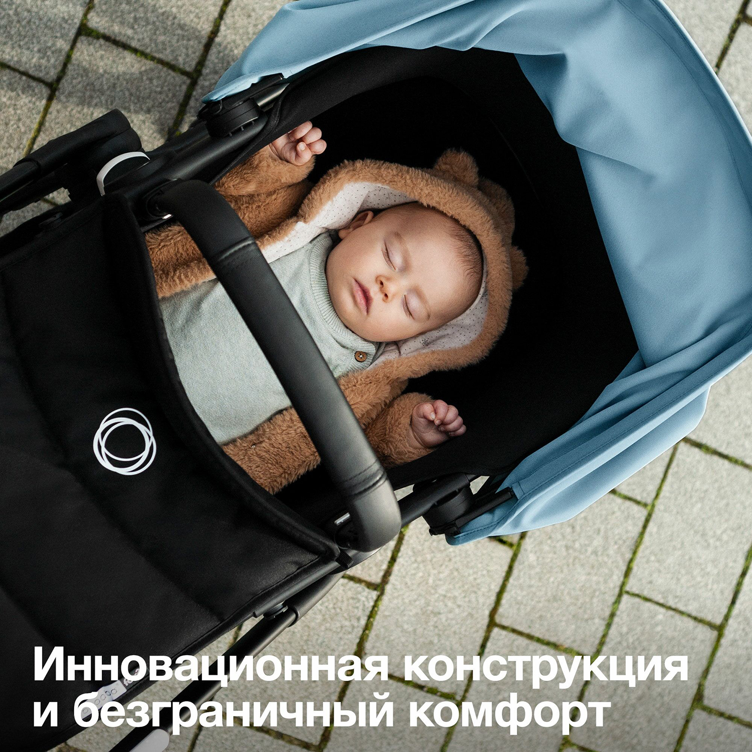 Коляска 2в1 Bugaboo Fox2 Complete Black Black-Vapor Blue - фото 40