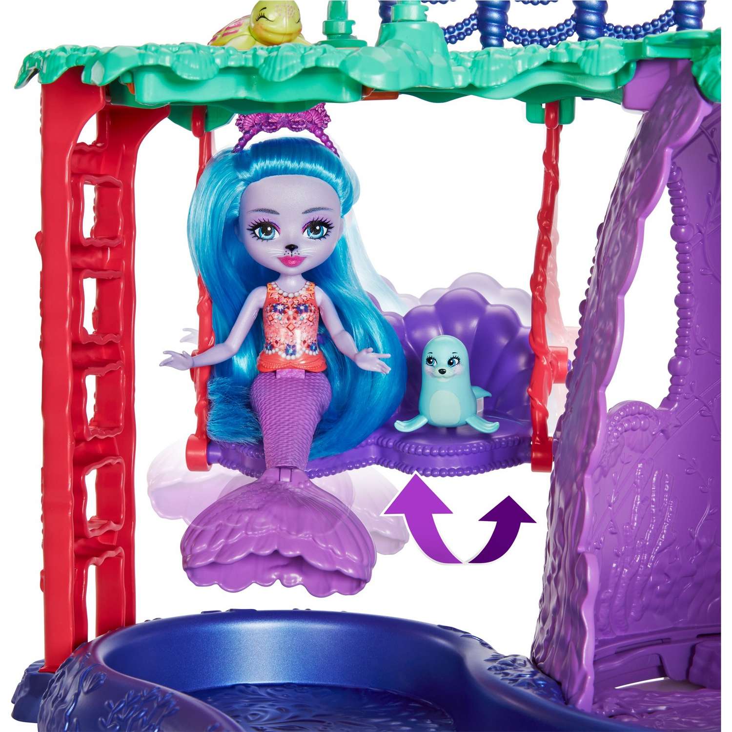 Набор игровой Enchantimals Большой аквапарк с куклой и питомцами HCG03 HCG03 - фото 6