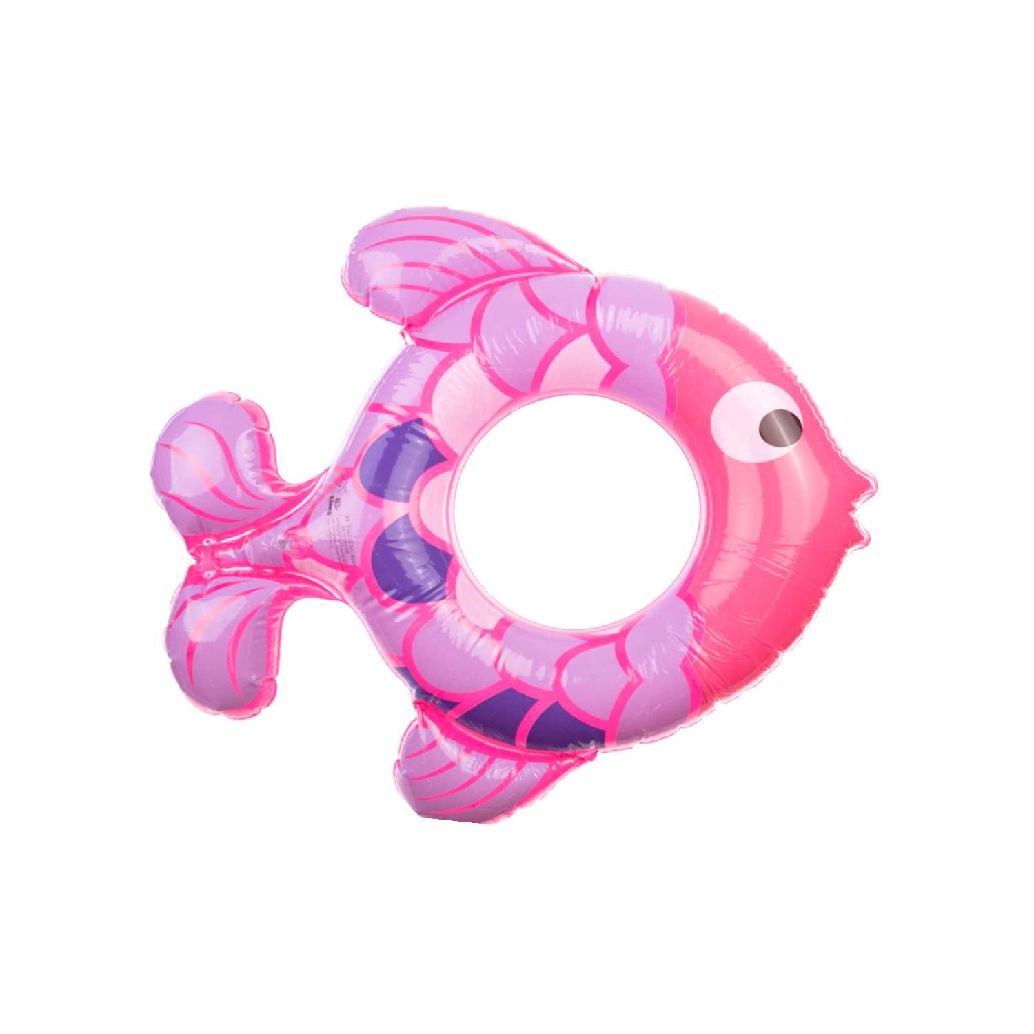 Надувной круг PlayToday рыбка розовая 12222140 - фото 2