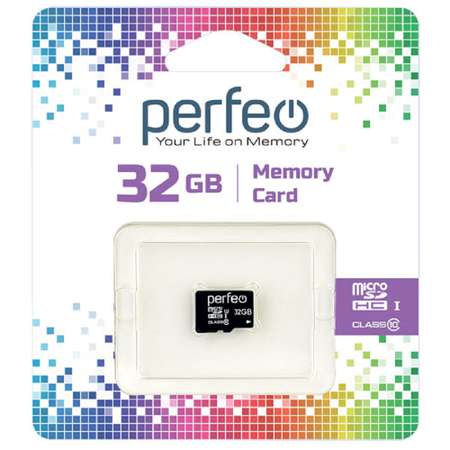 Карта памяти Perfeo microSD 32GB High-Capacity Class 10 без адаптера