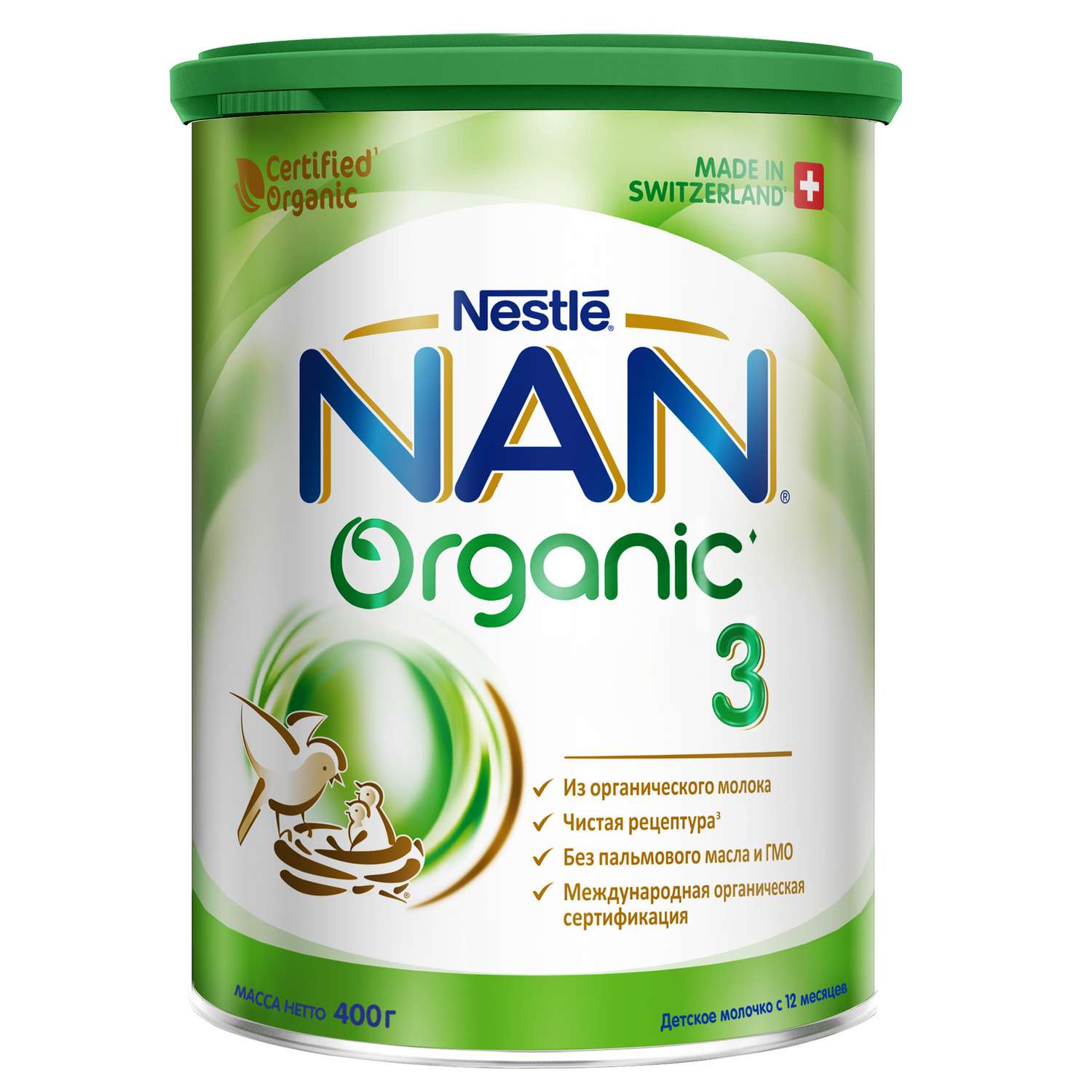 Смесь NAN 3 Organic 400 г с 12 месяцев - фото 1