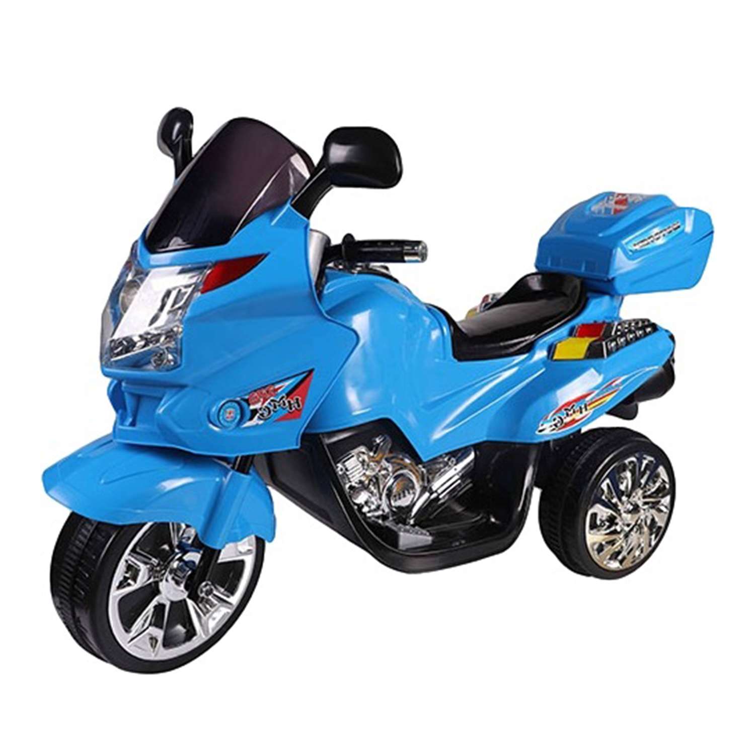Мотоцикл BABY STYLE на аккумуляторе голубой - фото 1