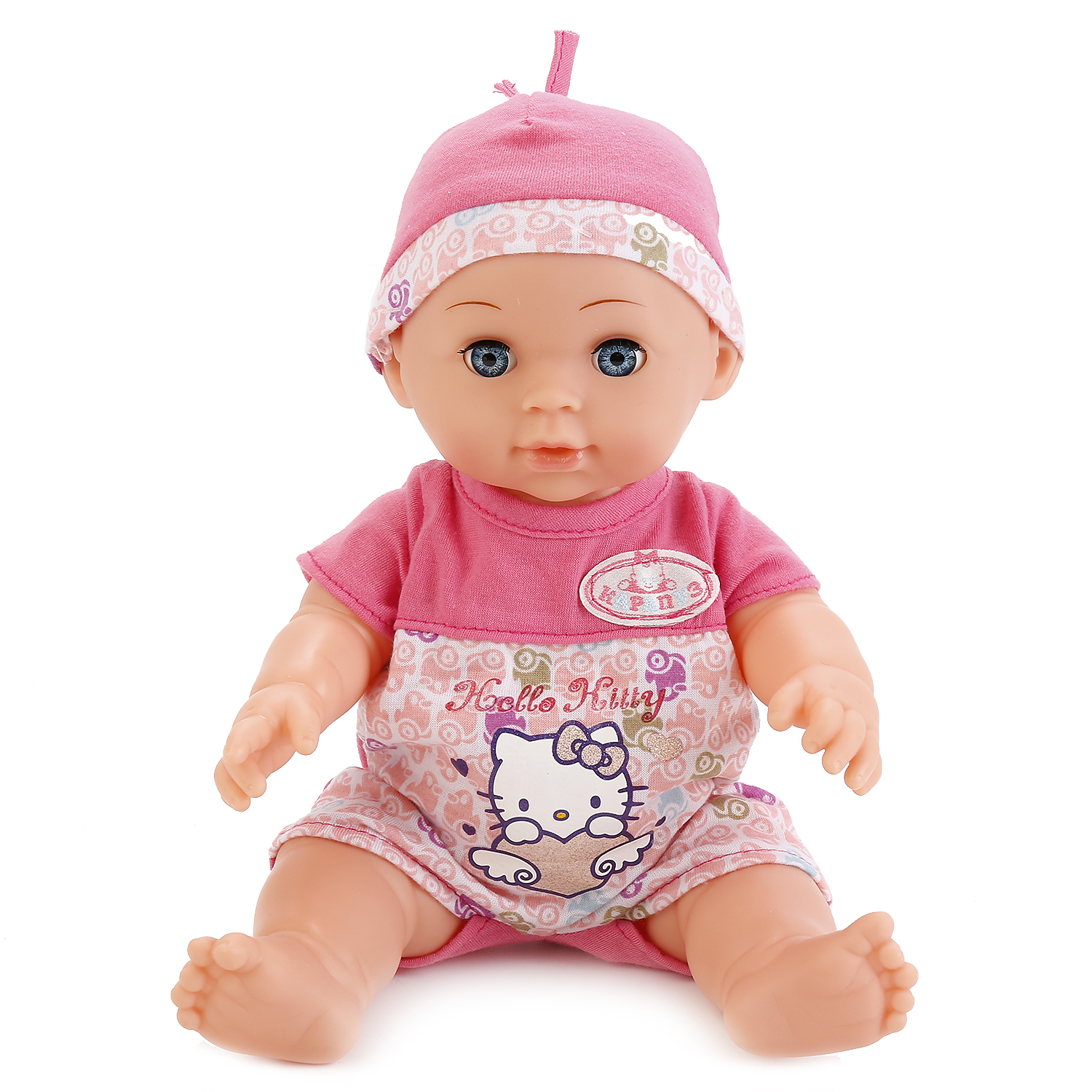 Кукла Карапуз интерактивная в розовом костюмчике 230220 - фото 1
