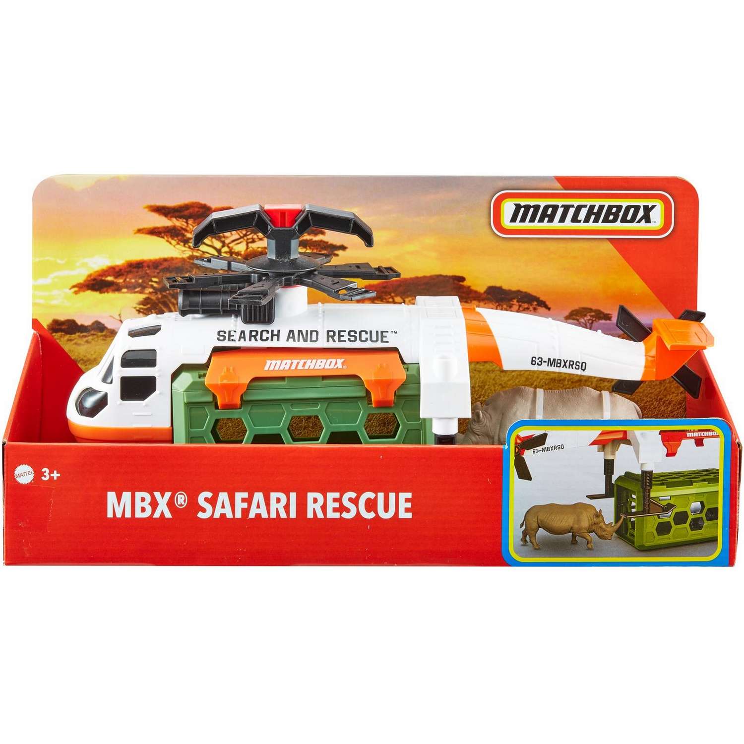 Техника спасательная Matchbox Помощь на сафари с фигуркой GMH70 - фото 7